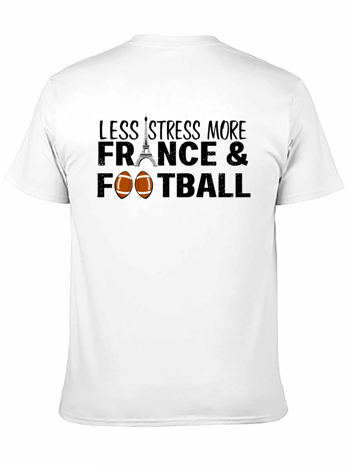 Less Stress More France & Football T-Shirt