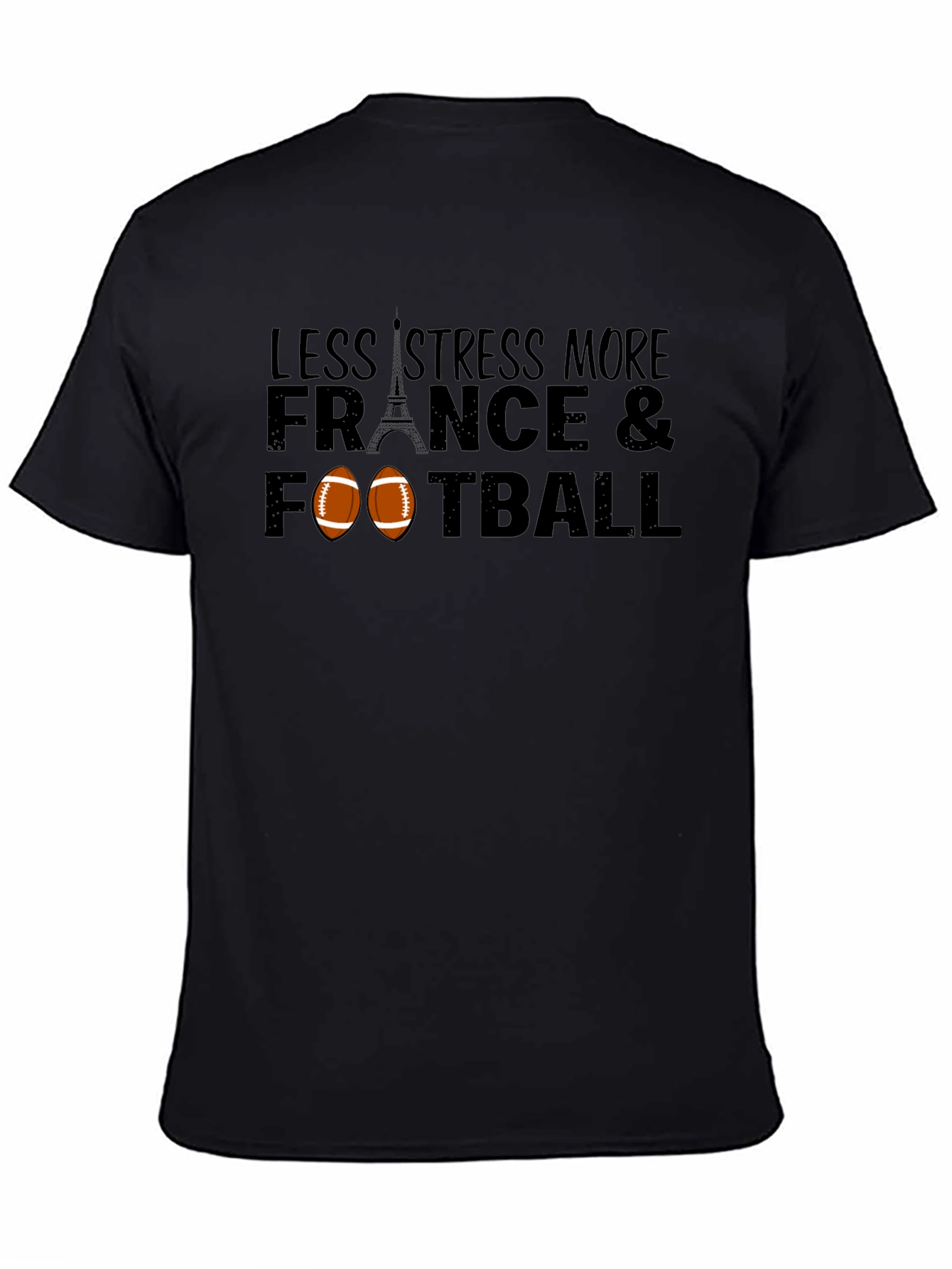 Less Stress More France & Football T-Shirt