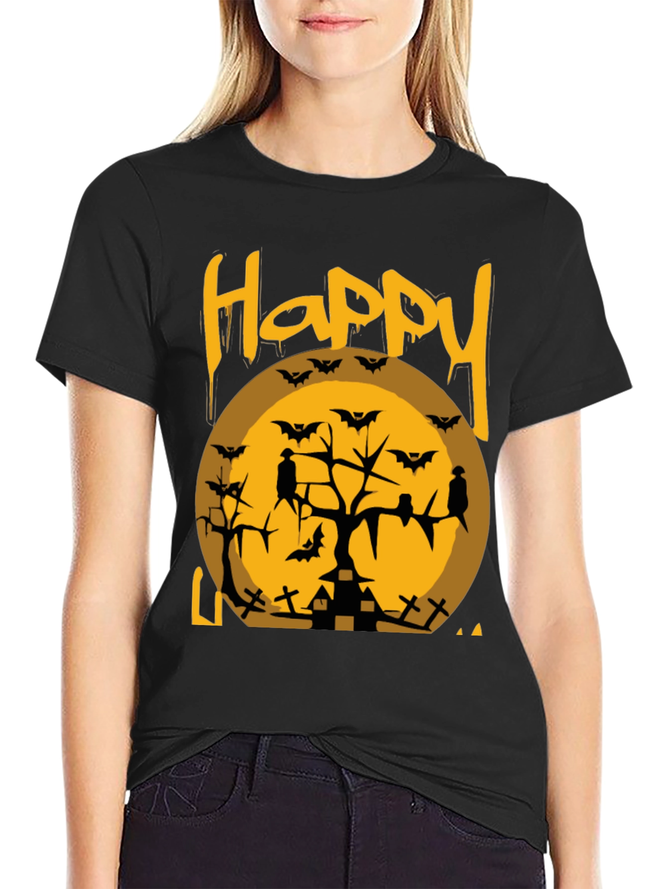 Happy Halloween Graphic T-Shirt