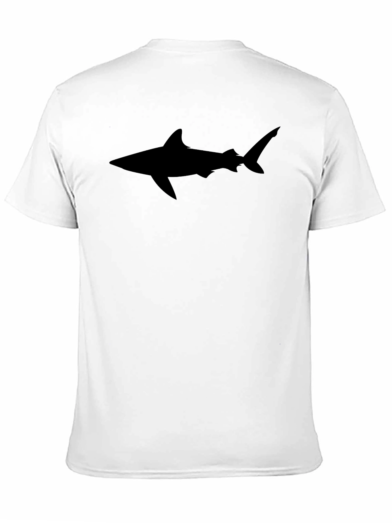 Shark Silhouette Black T-Shirt