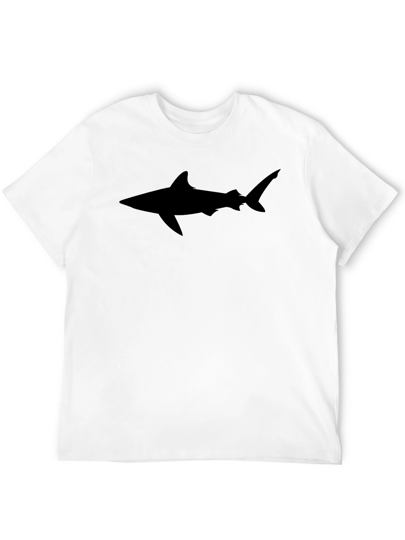 Shark Silhouette Black T-Shirt