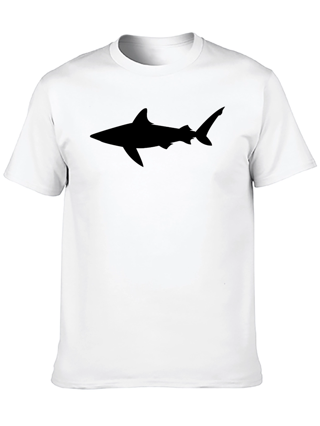 Shark Silhouette Black T-Shirt