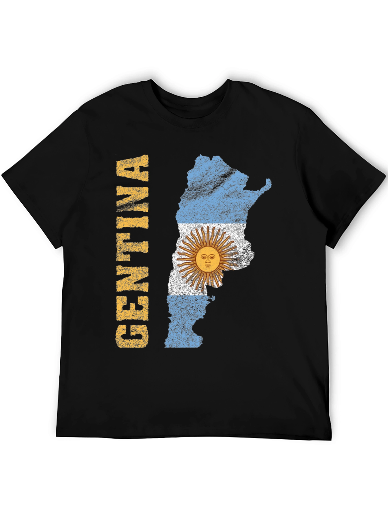 Argentina Flag Map Graphic T-Shirt