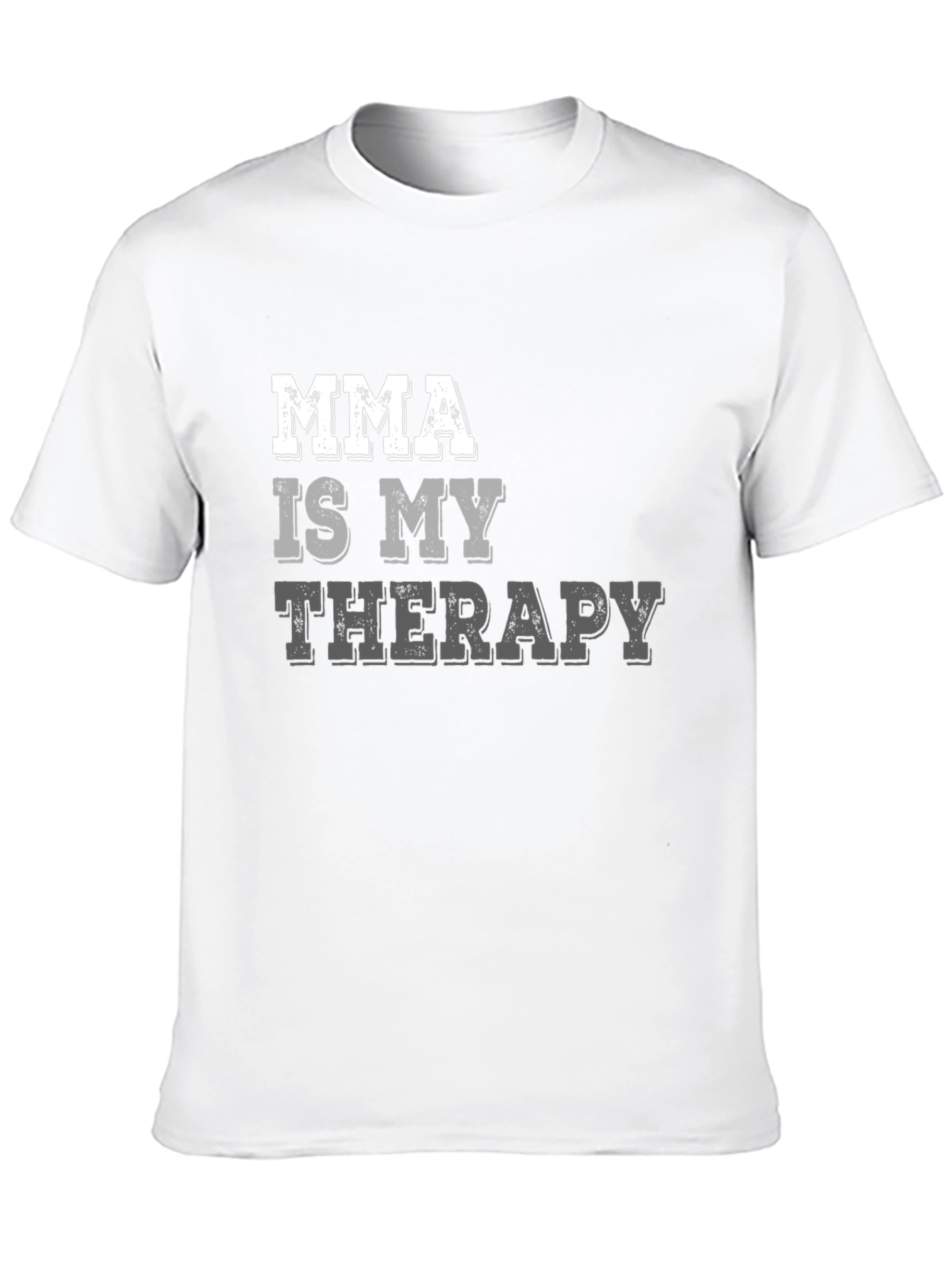 MMA is My Therapy Black T-Shirt