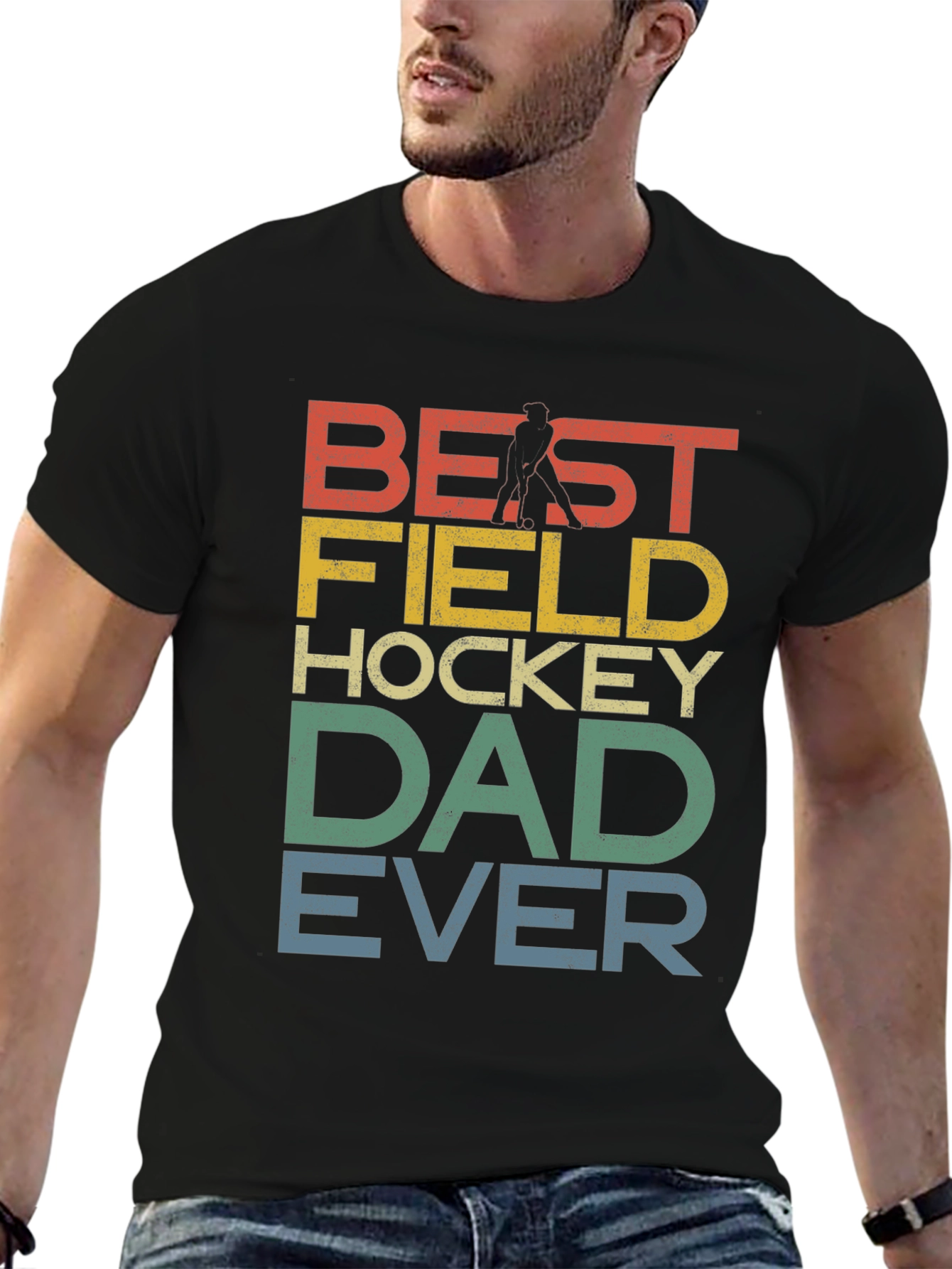 Best Field Hockey Dad Ever Graphic T-Shirt