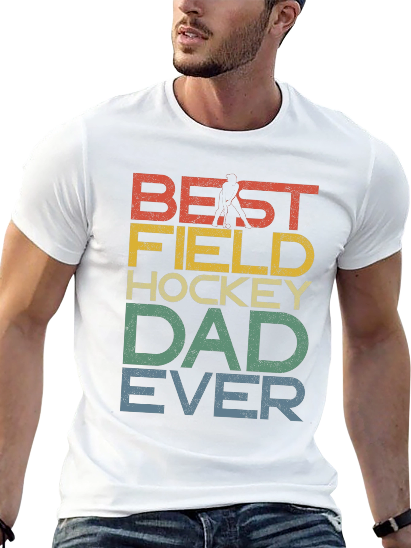 Best Field Hockey Dad Ever Graphic T-Shirt