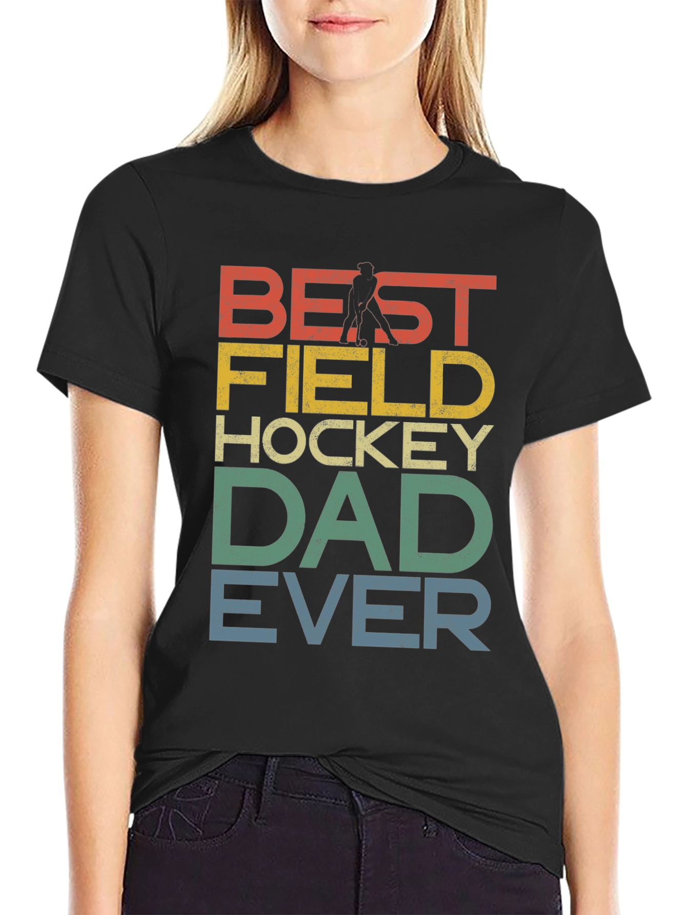 Best Field Hockey Dad Ever Graphic T-Shirt