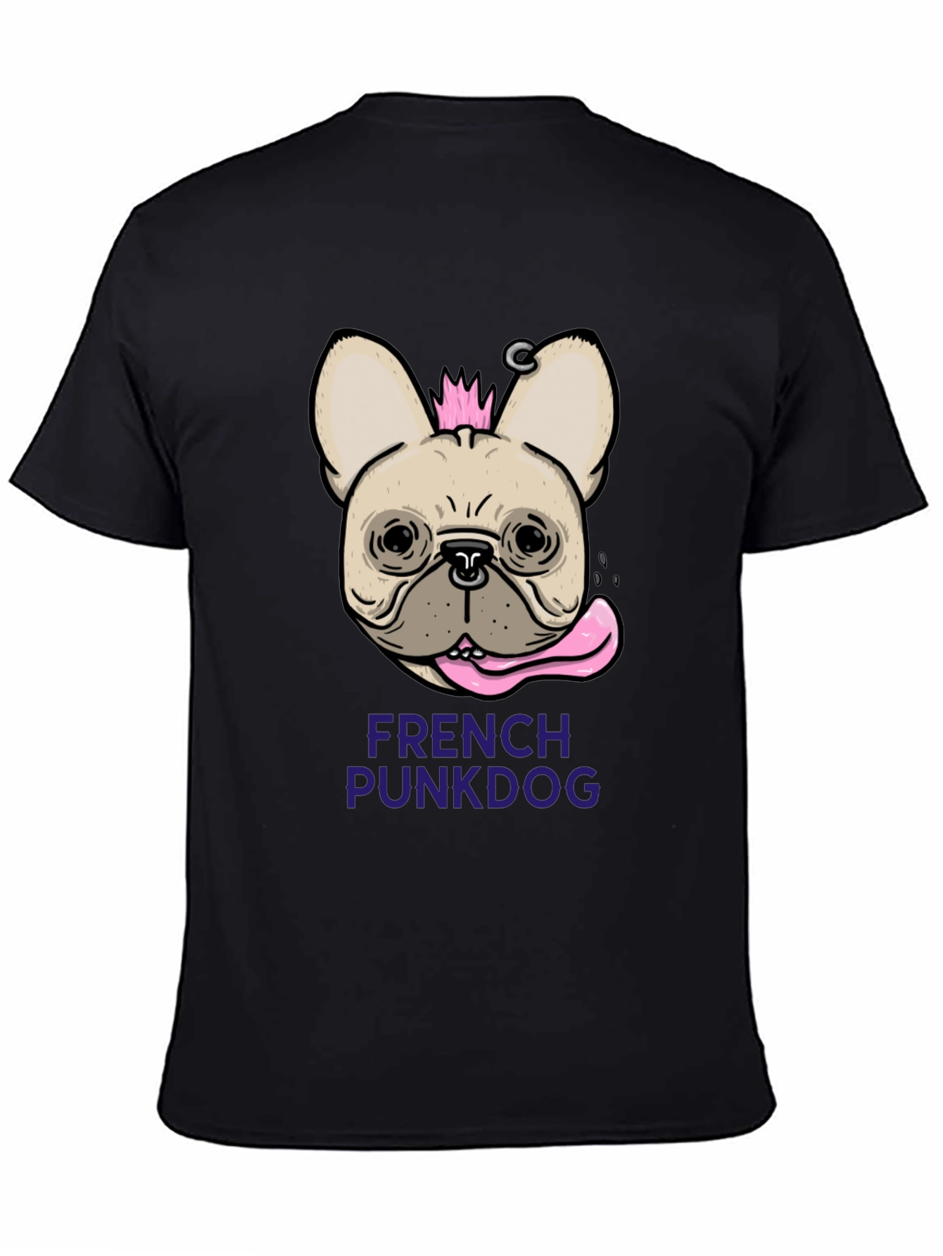 French Punk Dog T-Shirt - Unique Graphic Tee