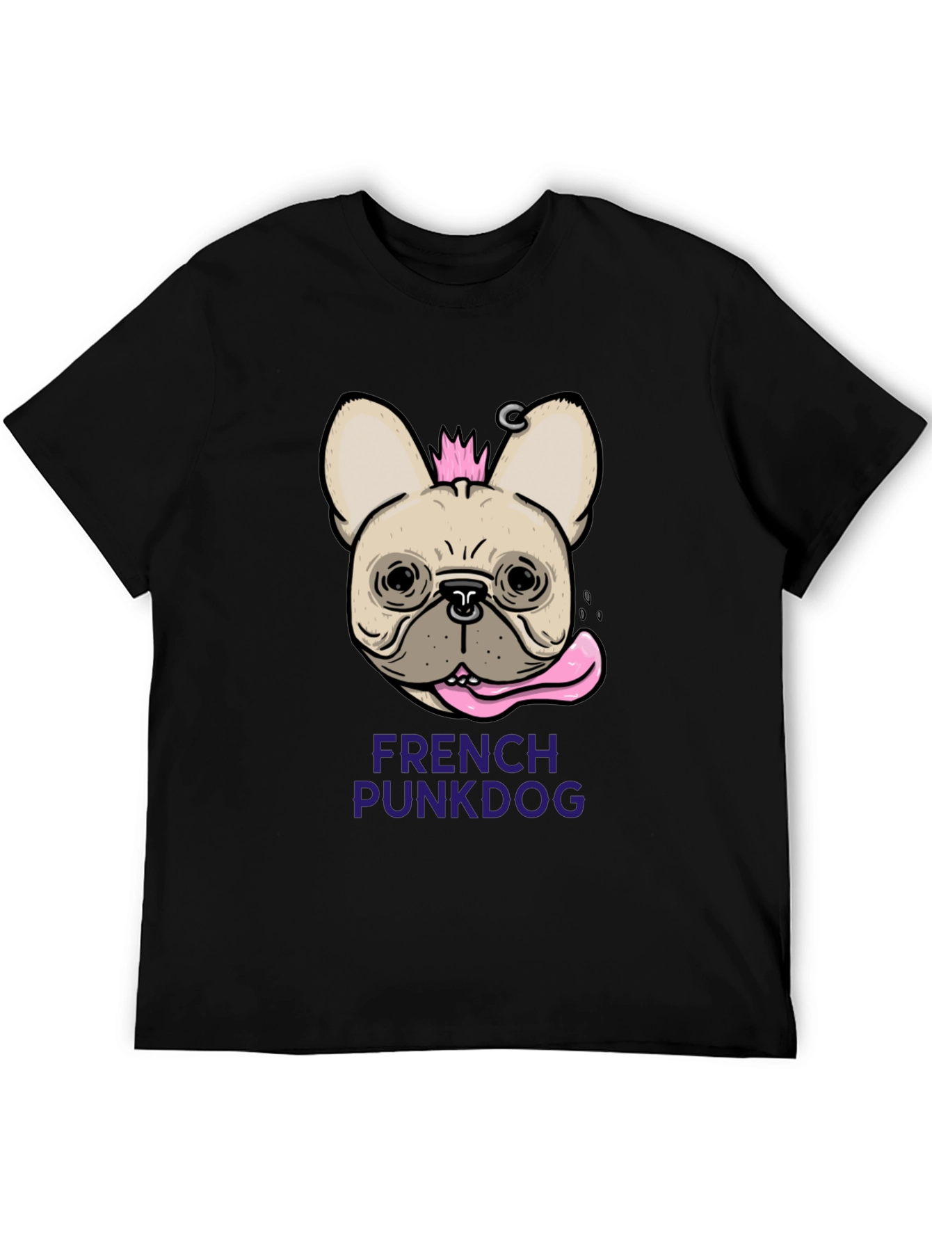 French Punk Dog T-Shirt - Unique Graphic Tee