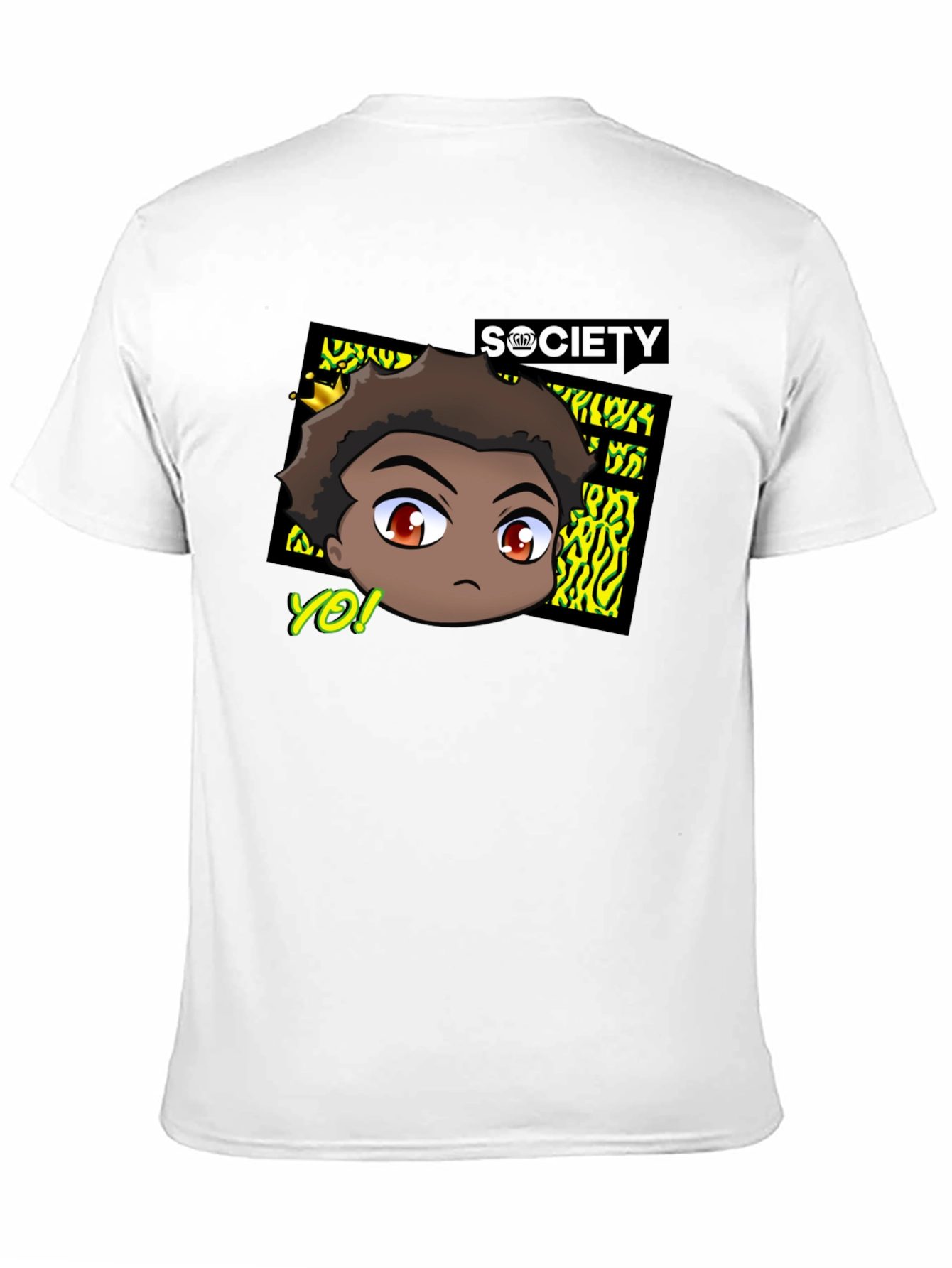 Trendy Anime Graphic Tee - Black