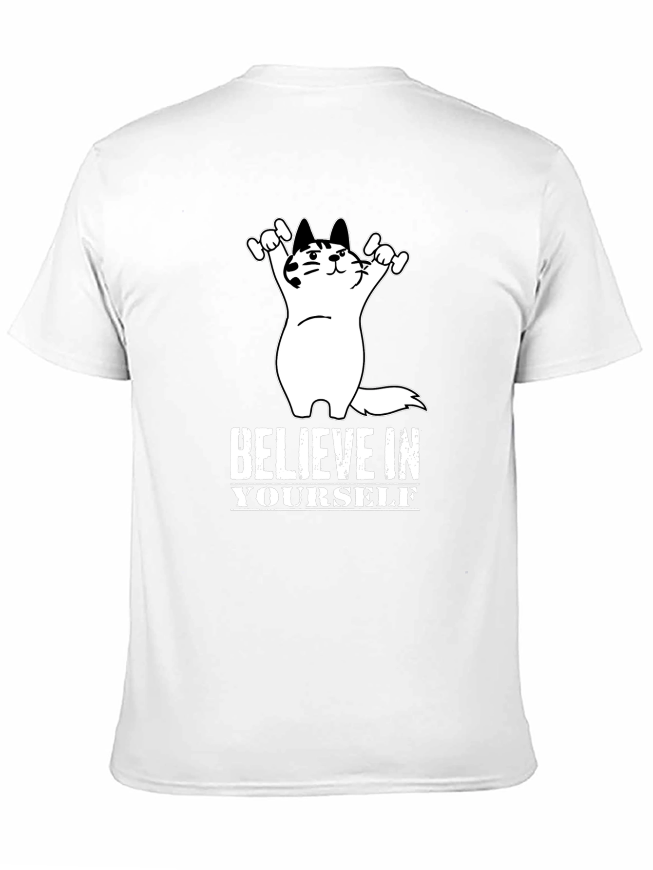 Believe In Yourself Cat T-Shirt - Motivational Tee
