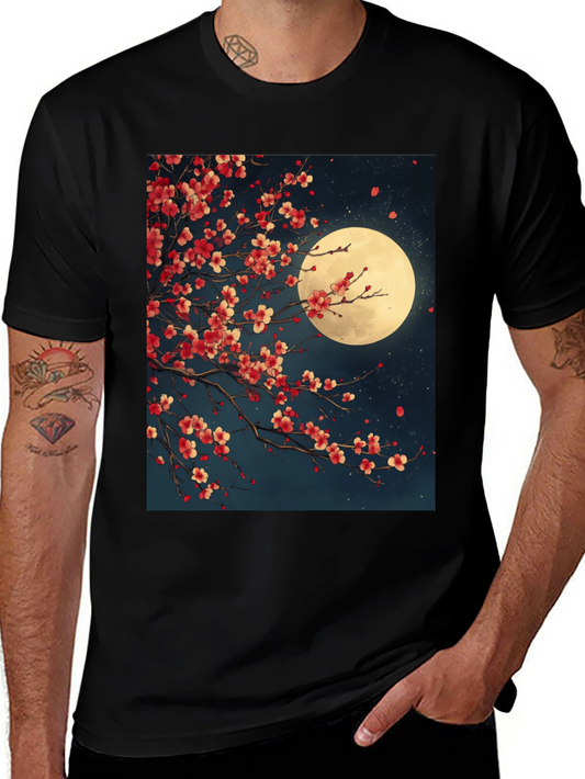 Cherry Blossom Moon Graphic Tee