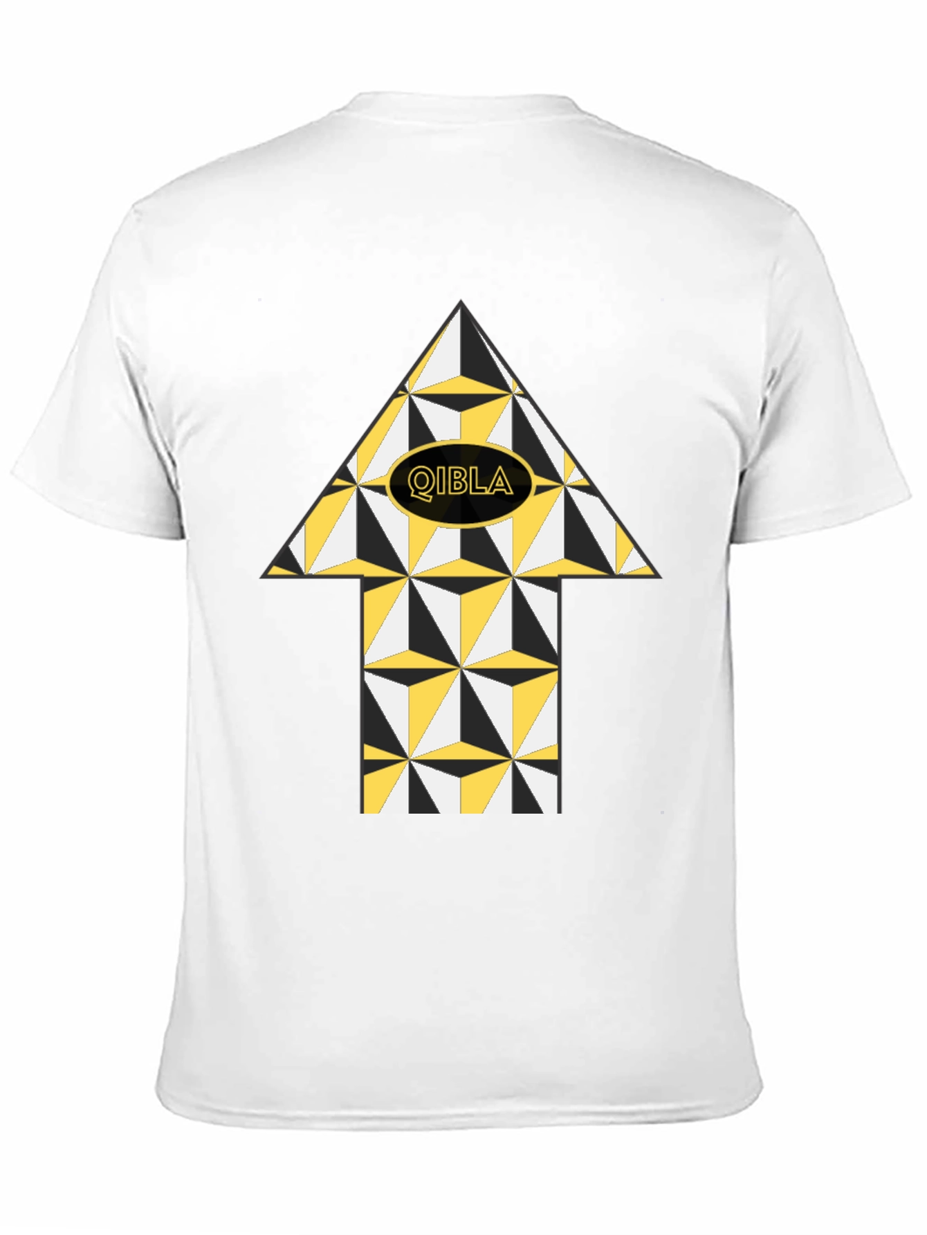 Qibla Direction Arrow T-Shirt - Stylish Islamic Design