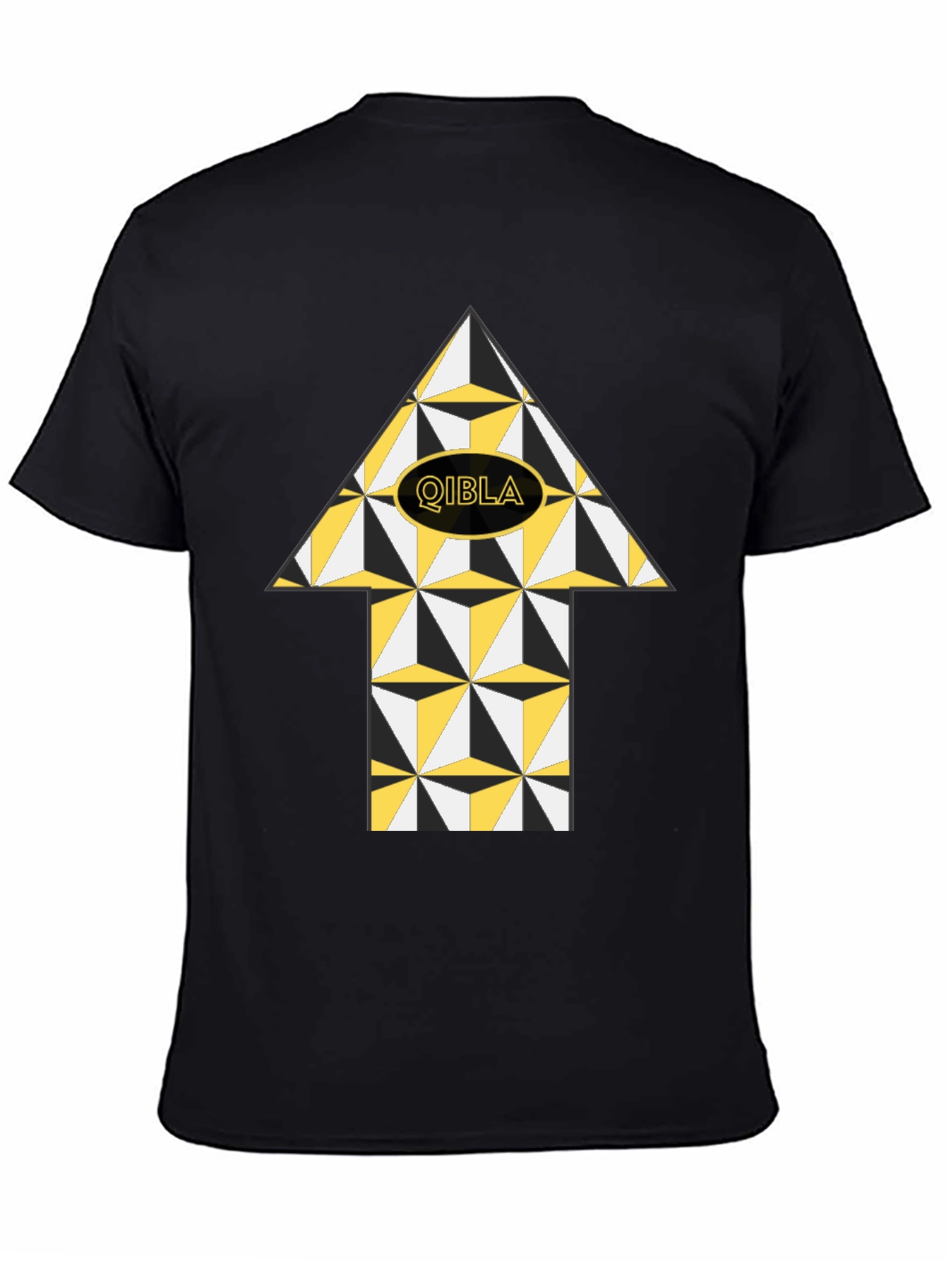 Qibla Direction Arrow T-Shirt - Stylish Islamic Design