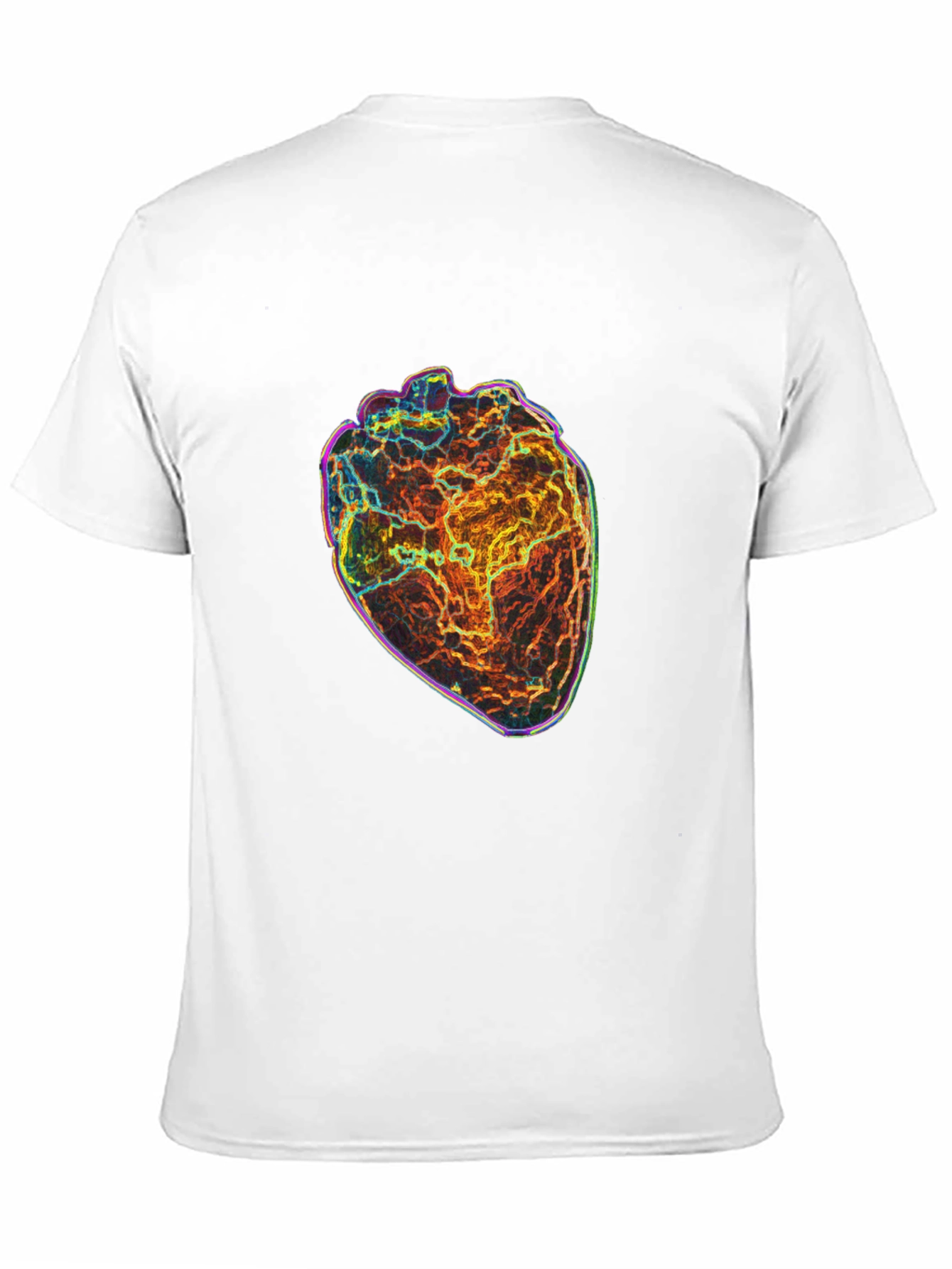 Anatomical Heart Graphic Print Black T-Shirt