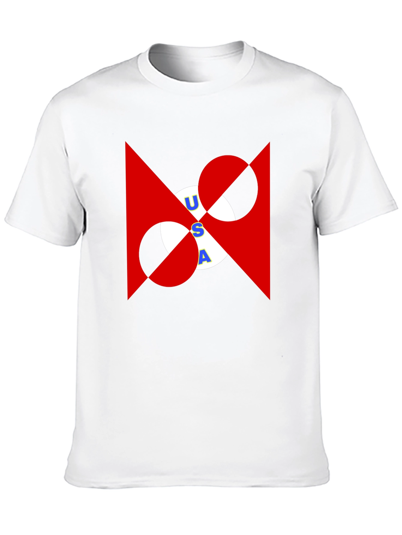 USA Graphic Print Black T-Shirt