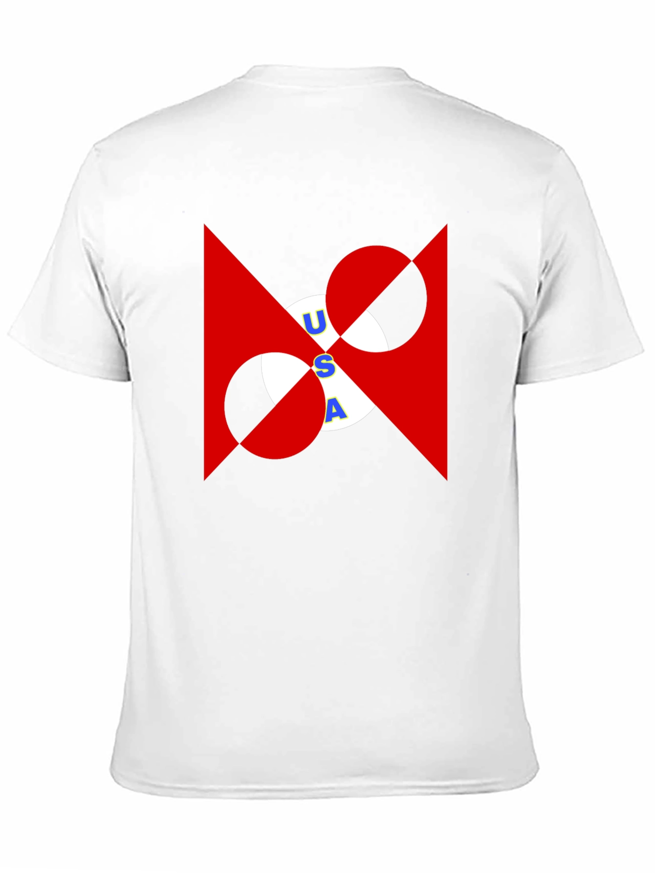 USA Graphic Print Black T-Shirt