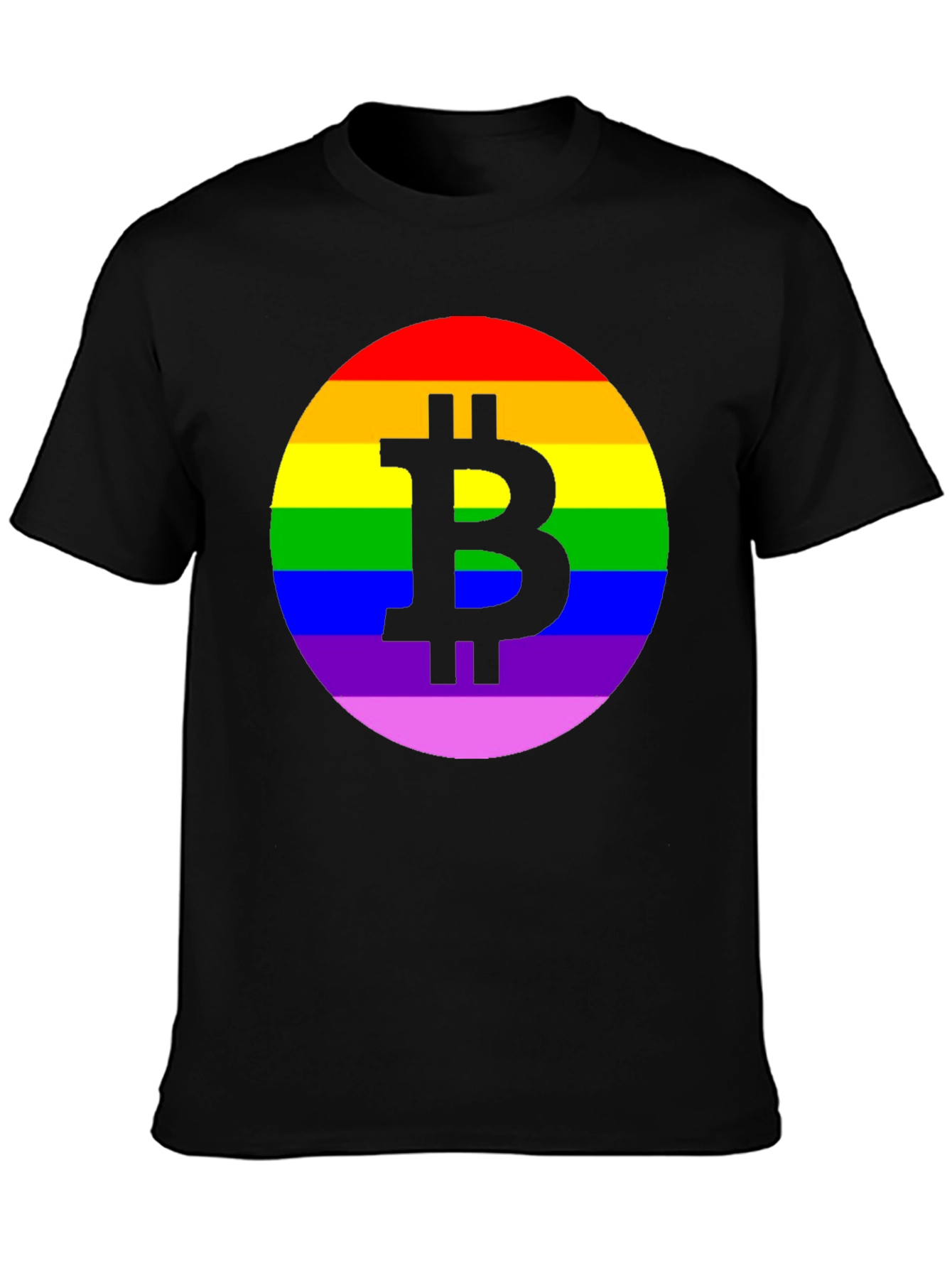 Bitcoin LGBT Pride T-Shirt - Black