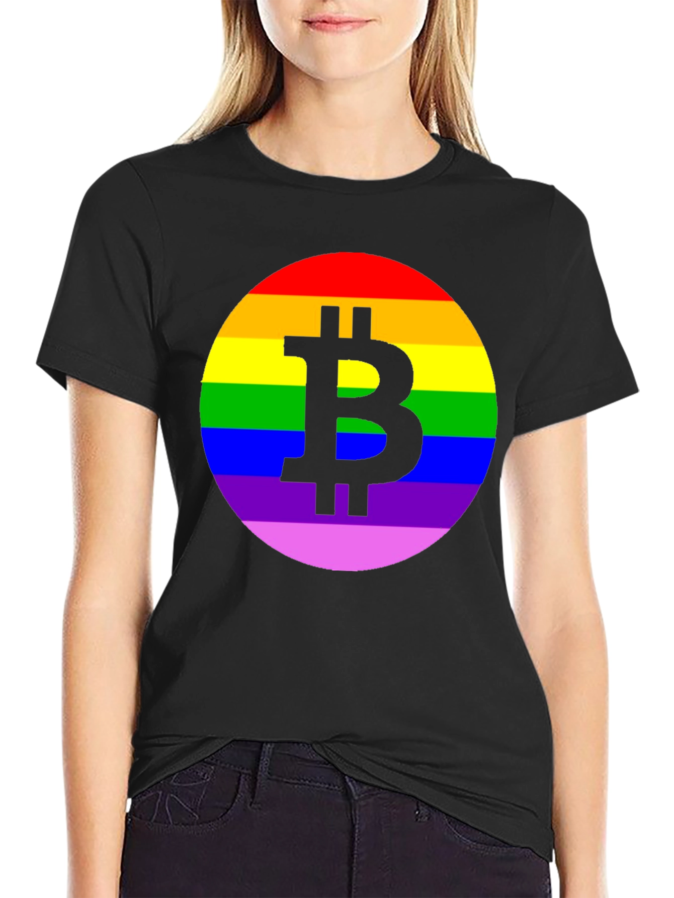 Bitcoin LGBT Pride T-Shirt - Black