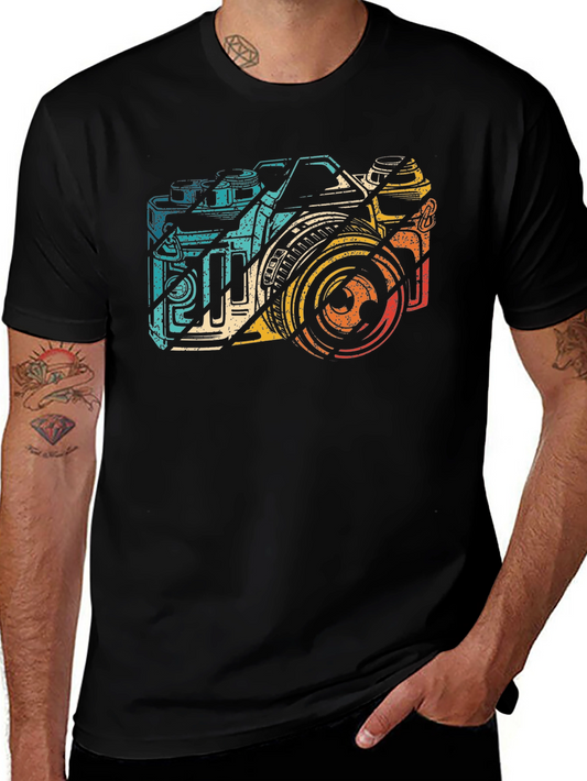 Retro Camera Graphic Tee - Vintage Photographer T-Shirt