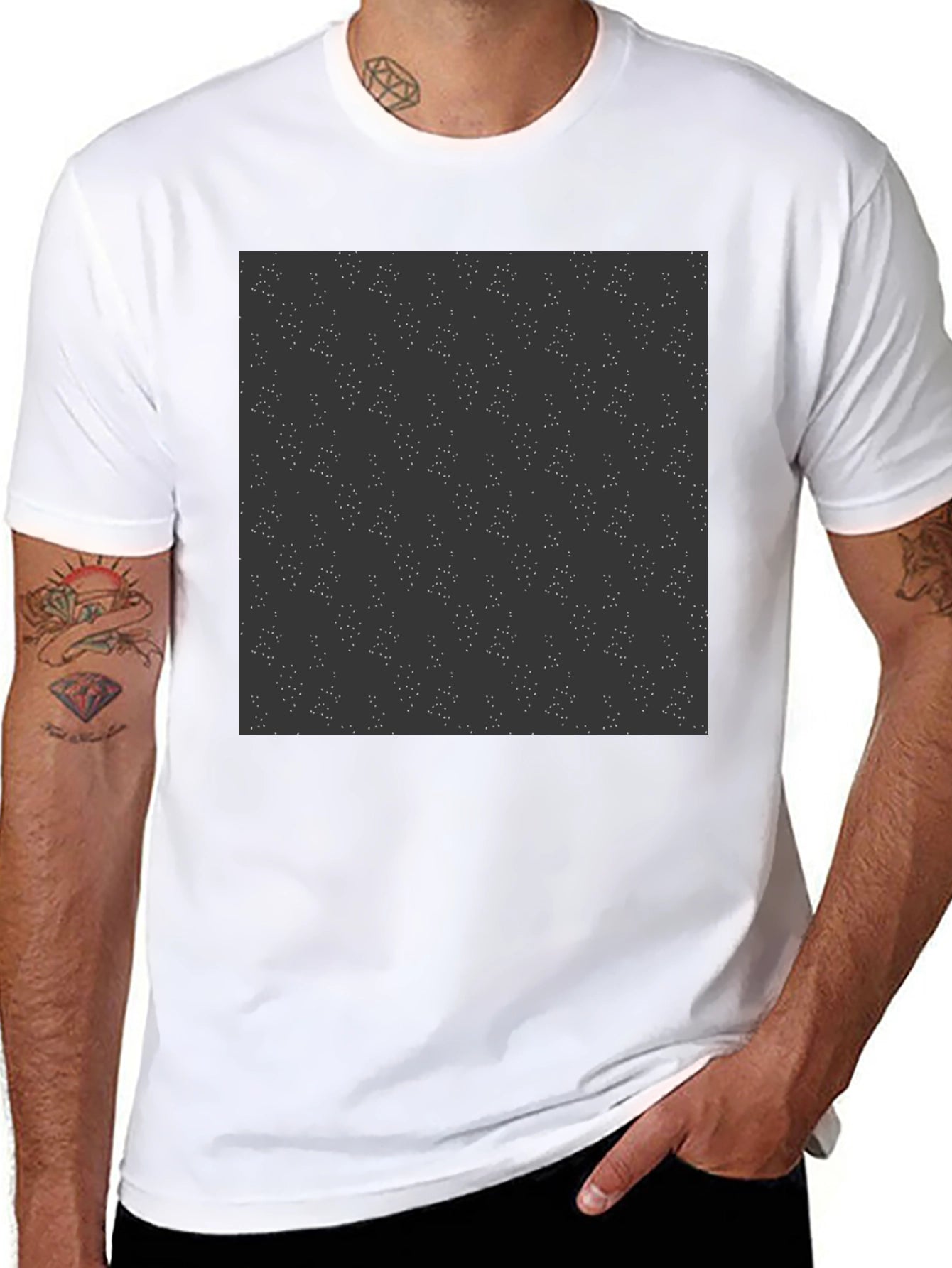 Starry Night Graphic Tee - Modern Style