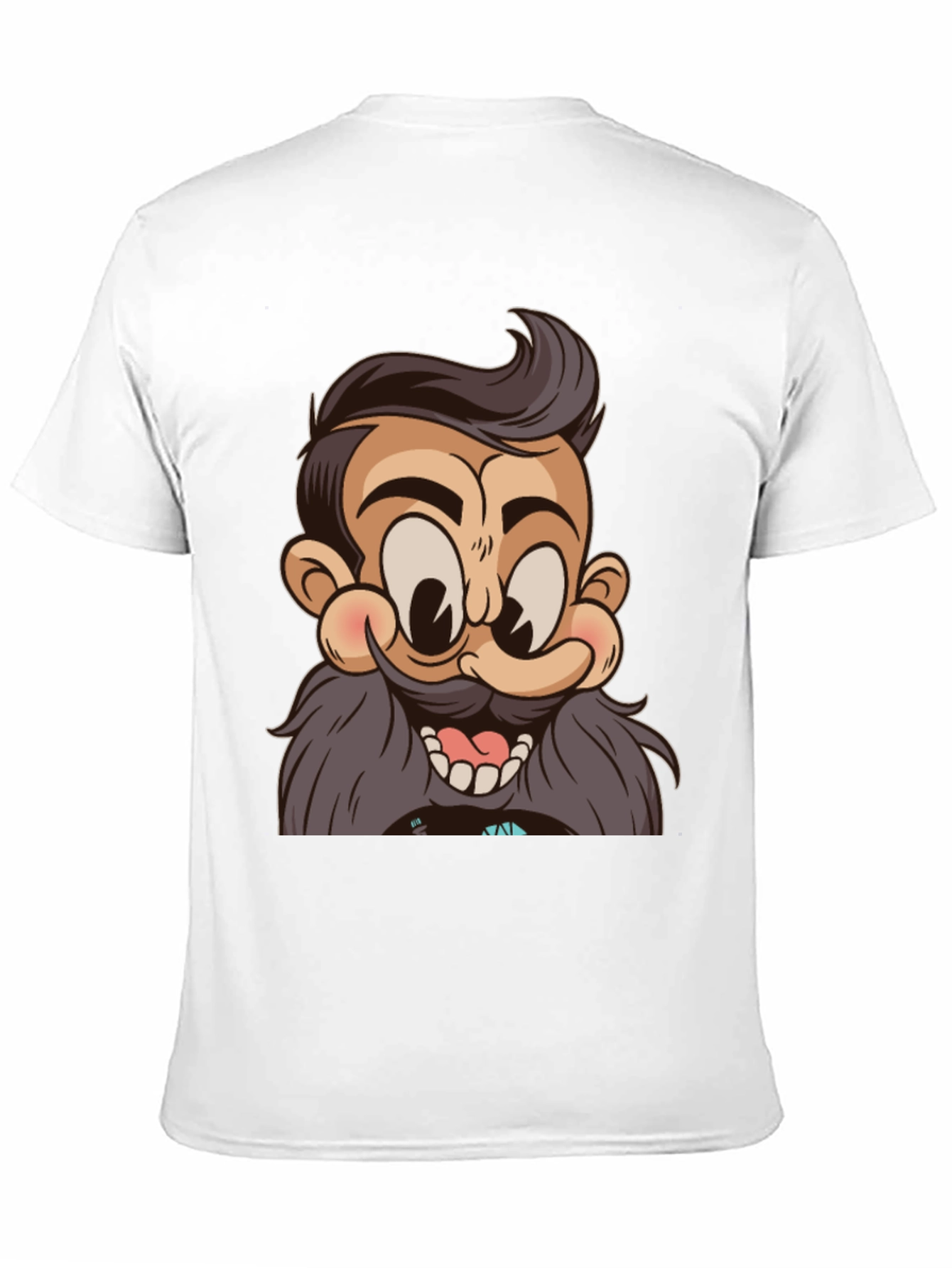 Cartoon Character Graphic Print Black T-Shirt