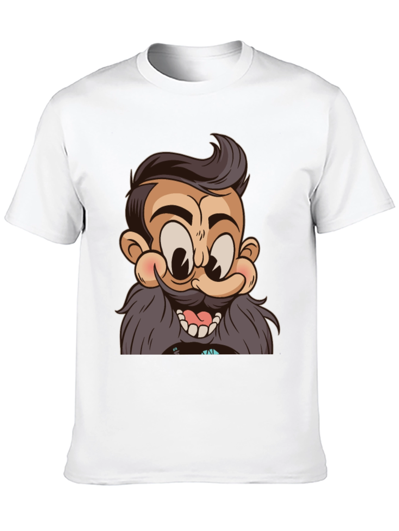 Cartoon Character Graphic Print Black T-Shirt