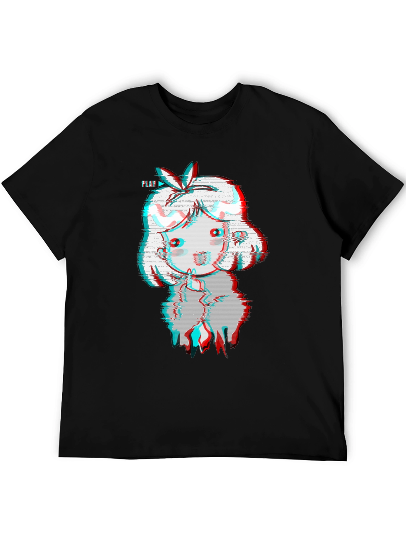 Glitch Girl Black T-Shirt