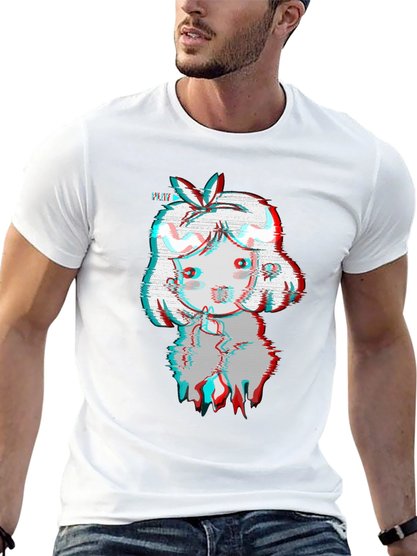 Glitch Girl Black T-Shirt