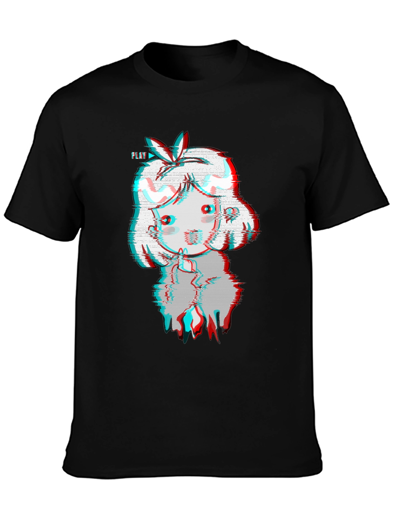 Glitch Girl Black T-Shirt