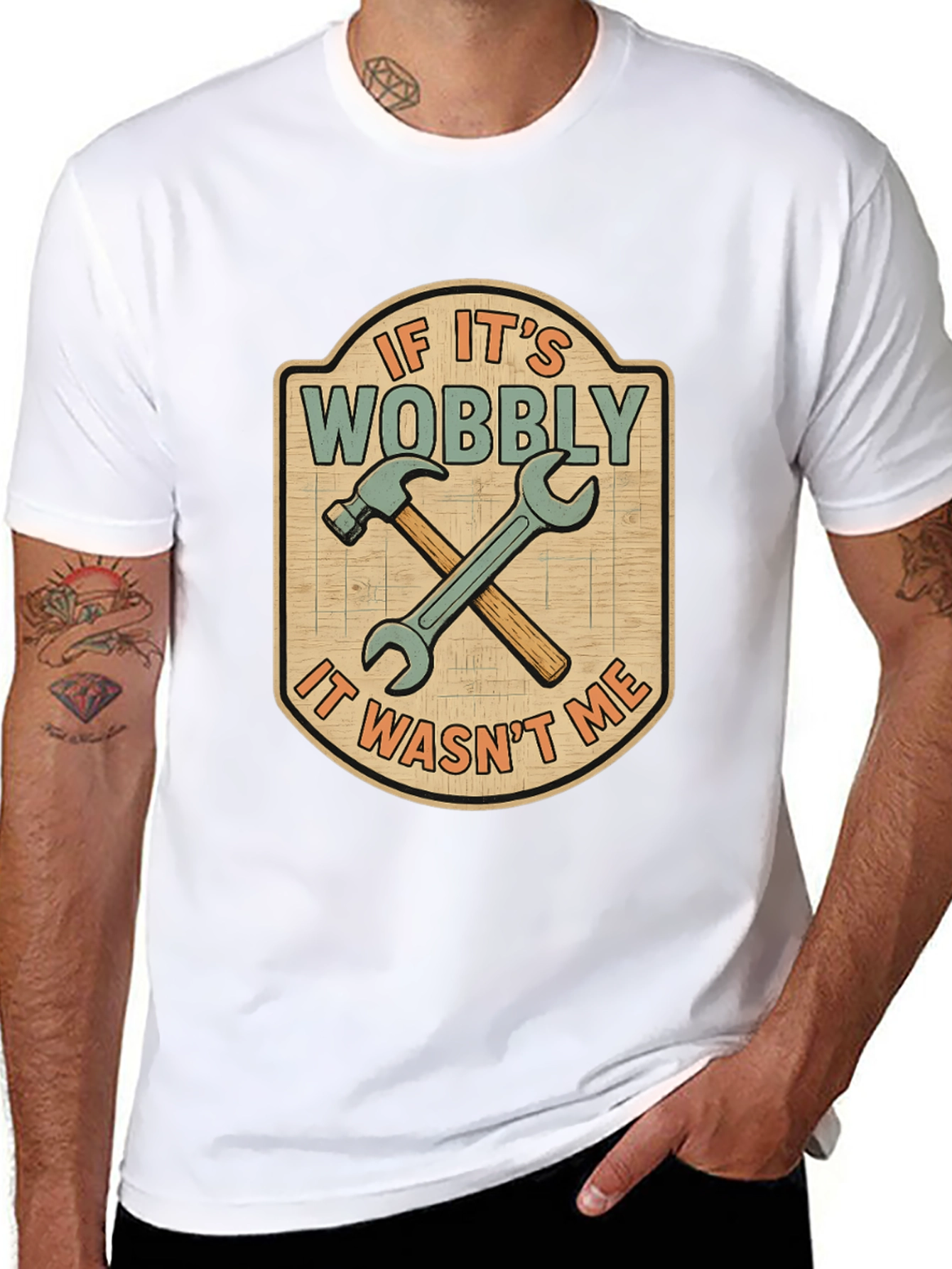 If Its Wobbly T-Shirt - Funny Carpenter Tee