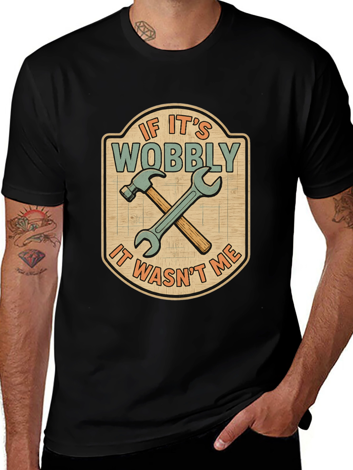 If Its Wobbly T-Shirt - Funny Carpenter Tee