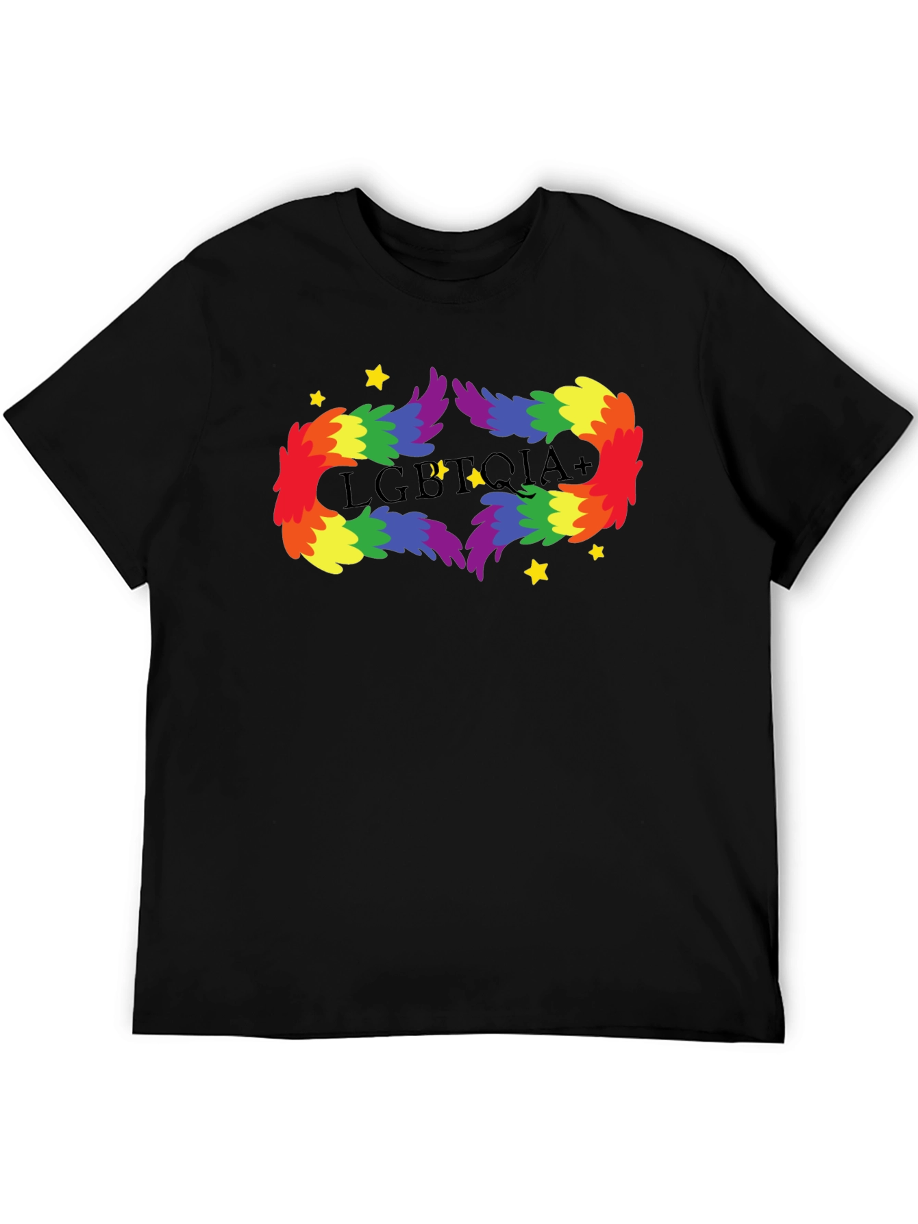 LGBTQIA+ Rainbow Feather T-Shirt