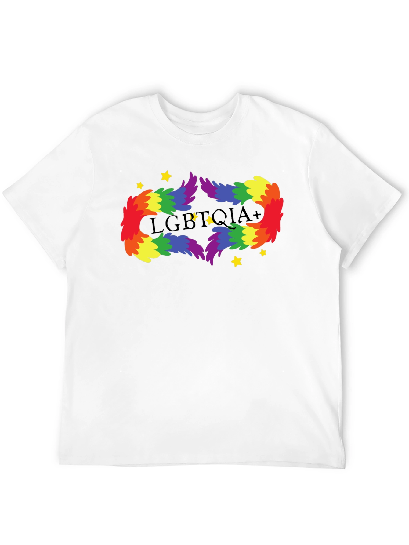 LGBTQIA+ Rainbow Feather T-Shirt