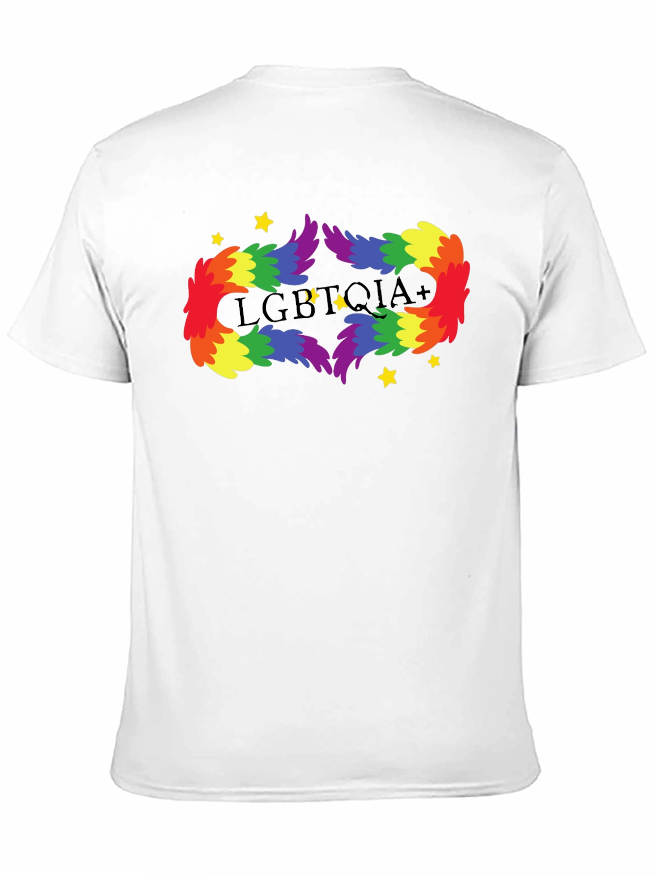 LGBTQIA+ Rainbow Feather T-Shirt