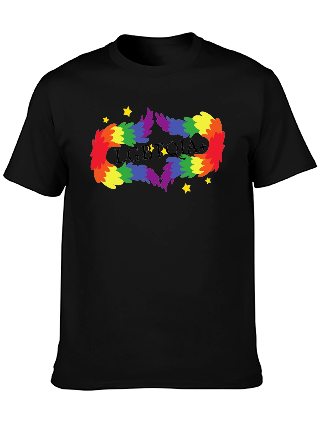 LGBTQIA+ Rainbow Feather T-Shirt