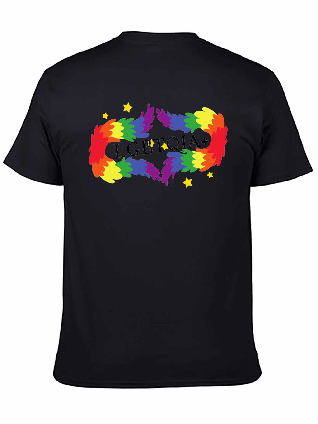 LGBTQIA+ Rainbow Feather T-Shirt