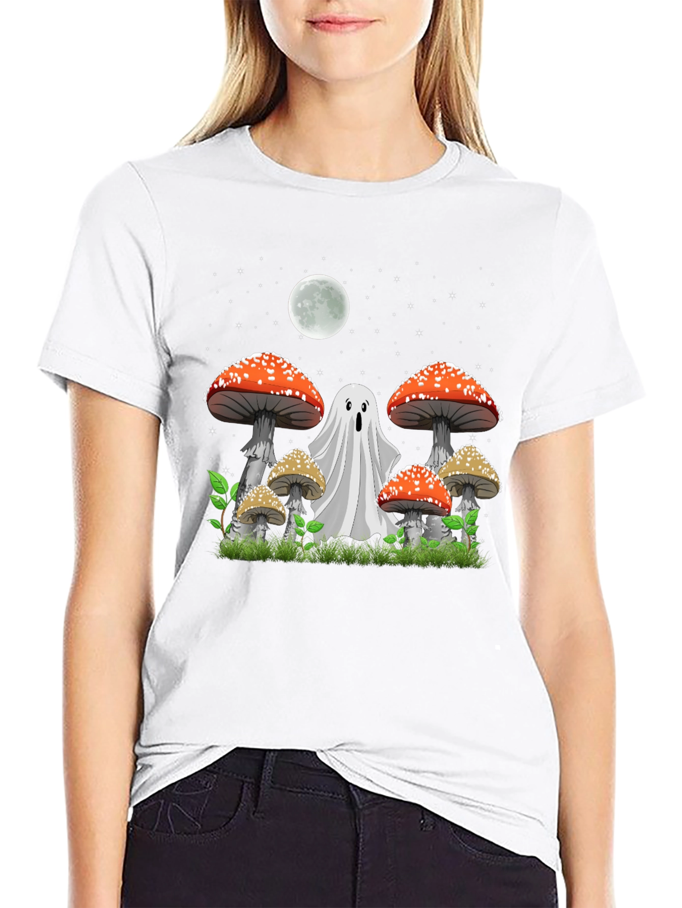 Ghost & Mushroom Graphic Tee