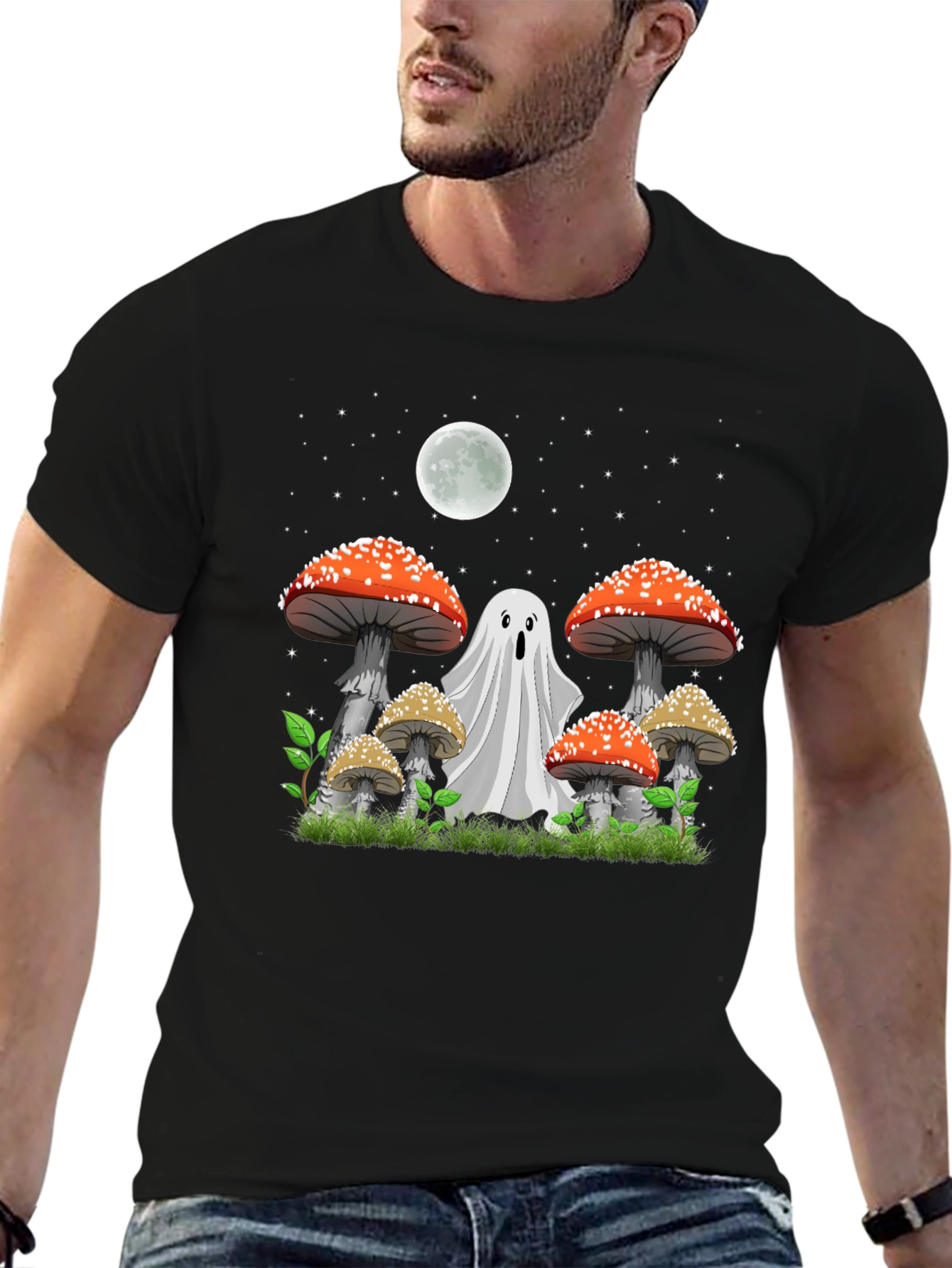 Ghost & Mushroom Graphic Tee