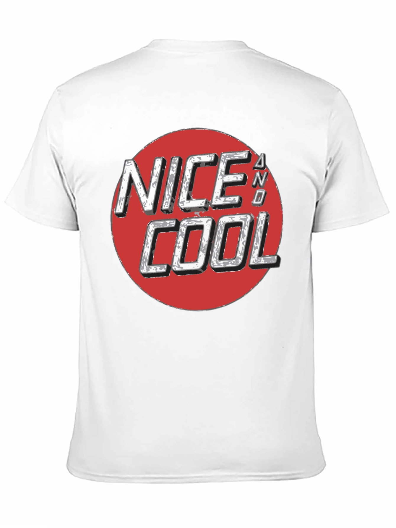 Nice and Cool Graphic Tee - Black Casual T-Shirt