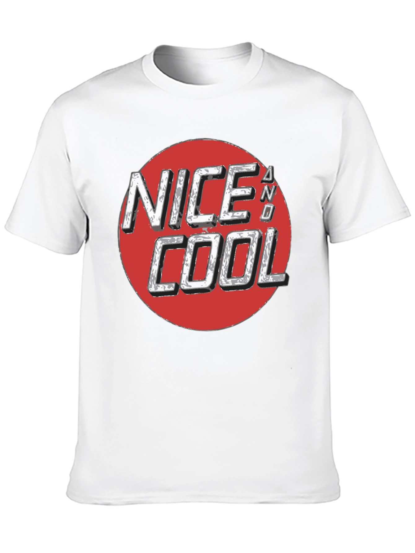 Nice and Cool Graphic Tee - Black Casual T-Shirt