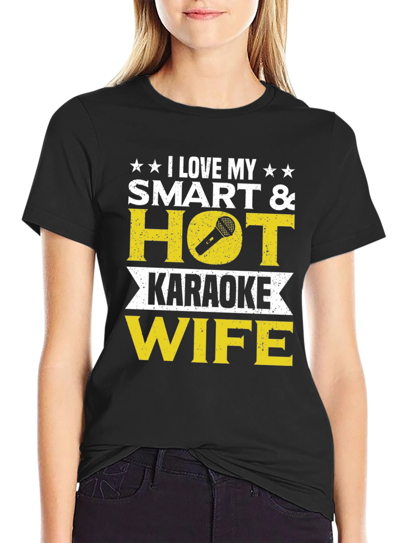 I Love My Smart & Hot Karaoke Wife T-Shirt
