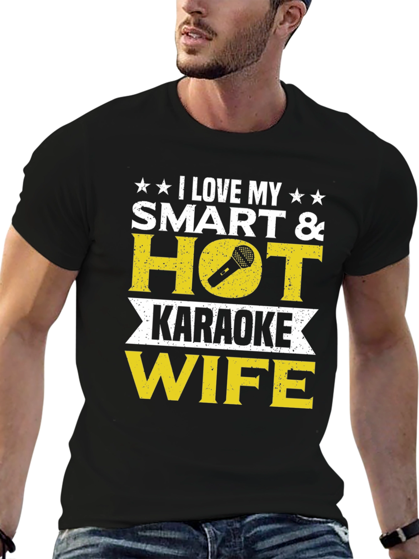 I Love My Smart & Hot Karaoke Wife T-Shirt