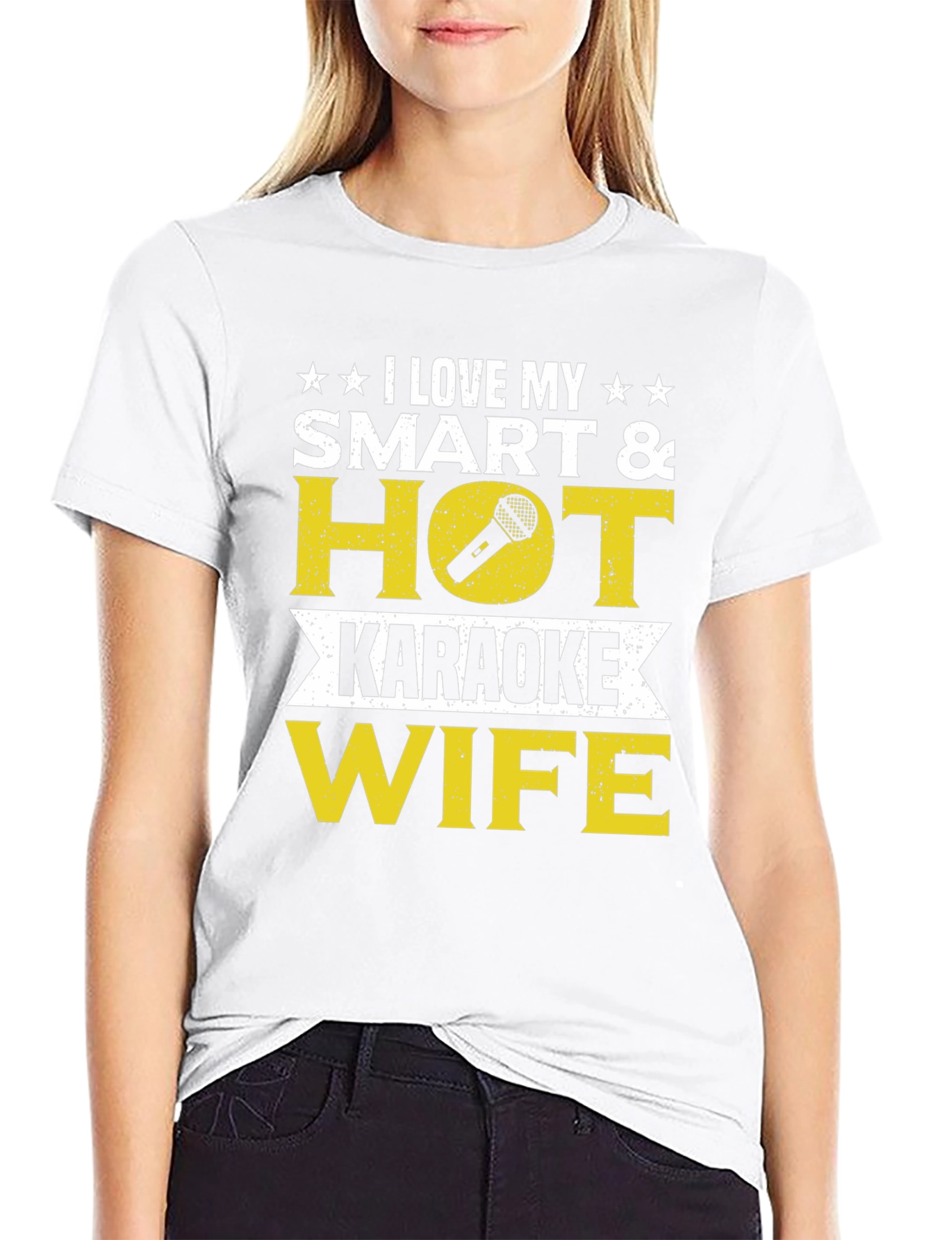 I Love My Smart & Hot Karaoke Wife T-Shirt