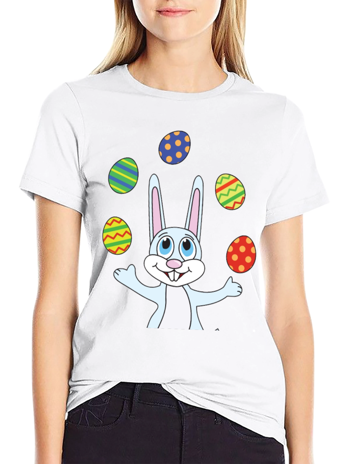 Easter Bunny Juggling Eggs T-Shirt