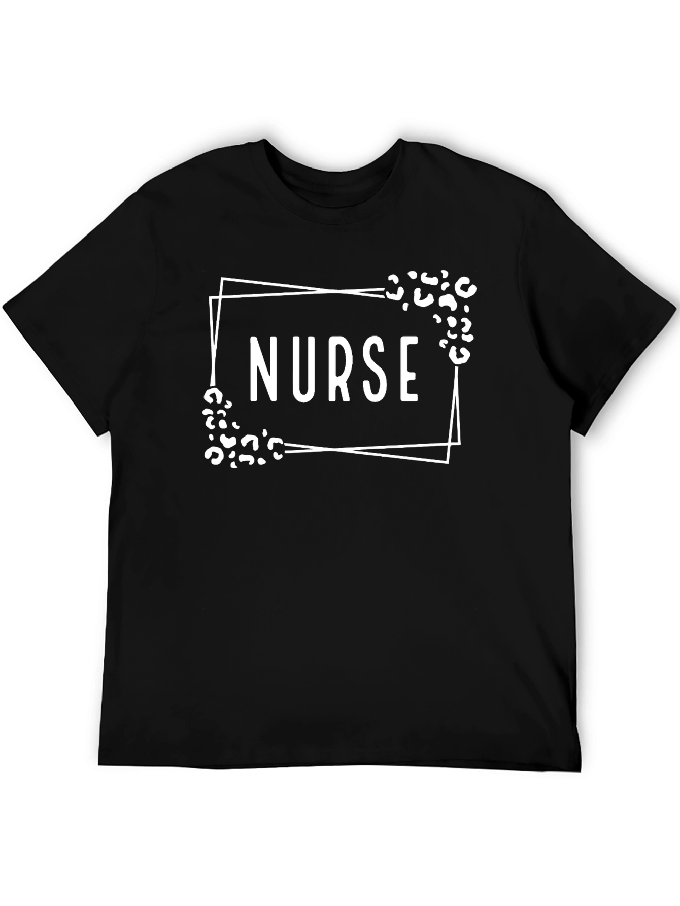 Nurse Leopard Print Graphic T-Shirt