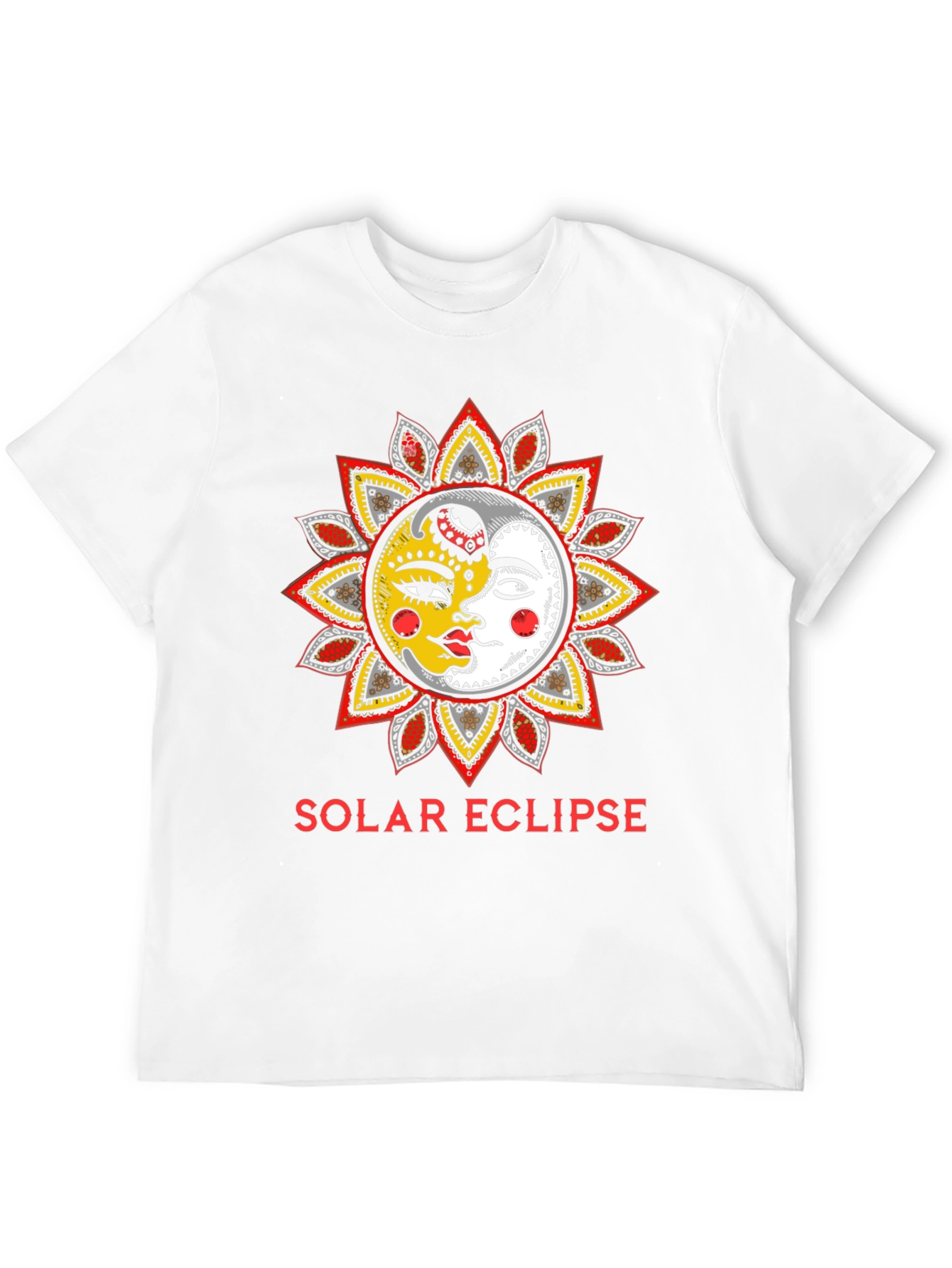 Solar Eclipse Graphic Print T-Shirt - Unisex Fashion Top