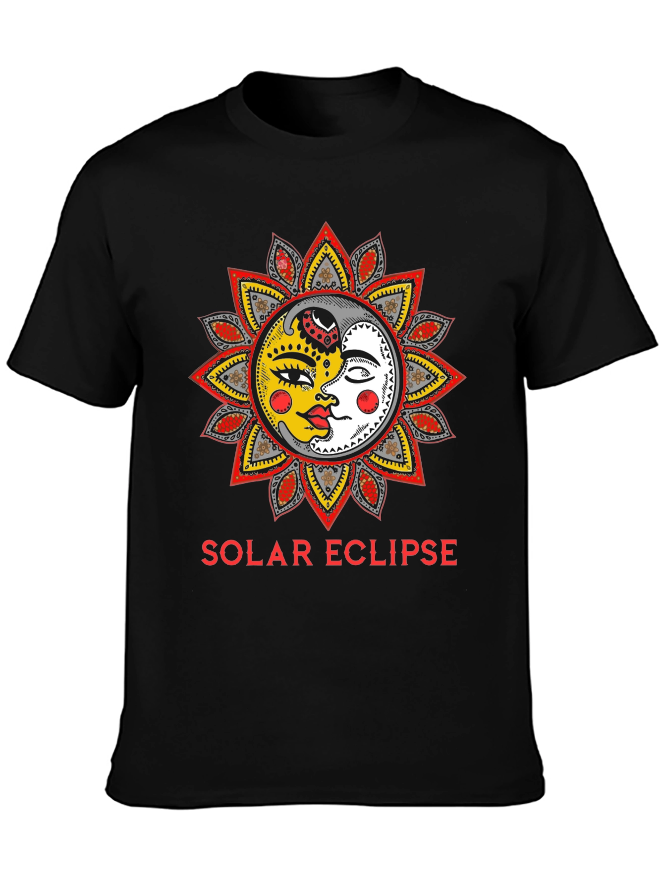 Solar Eclipse Graphic Print T-Shirt - Unisex Fashion Top