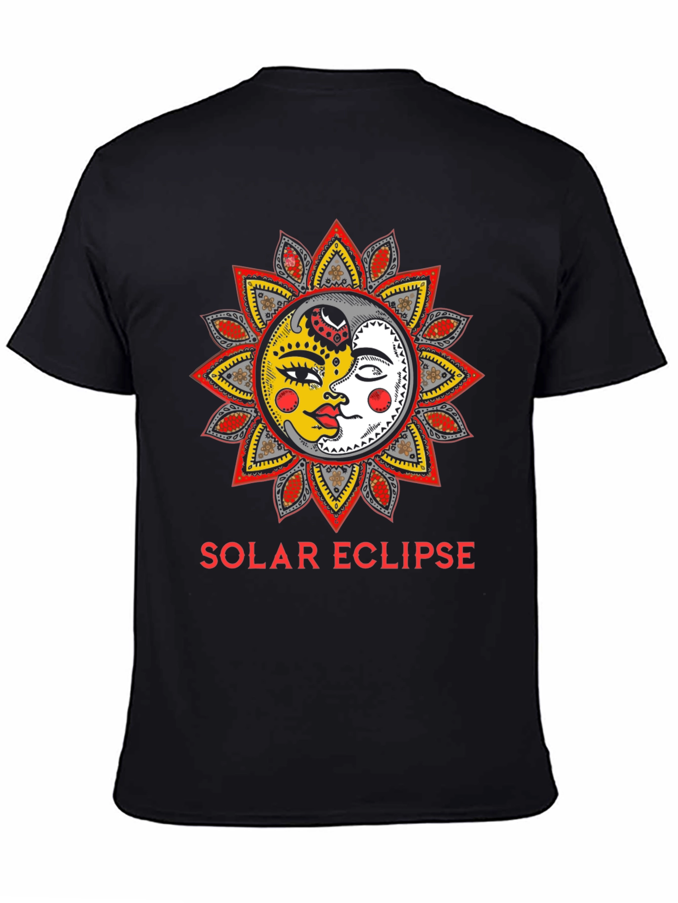 Solar Eclipse Graphic Print T-Shirt - Unisex Fashion Top