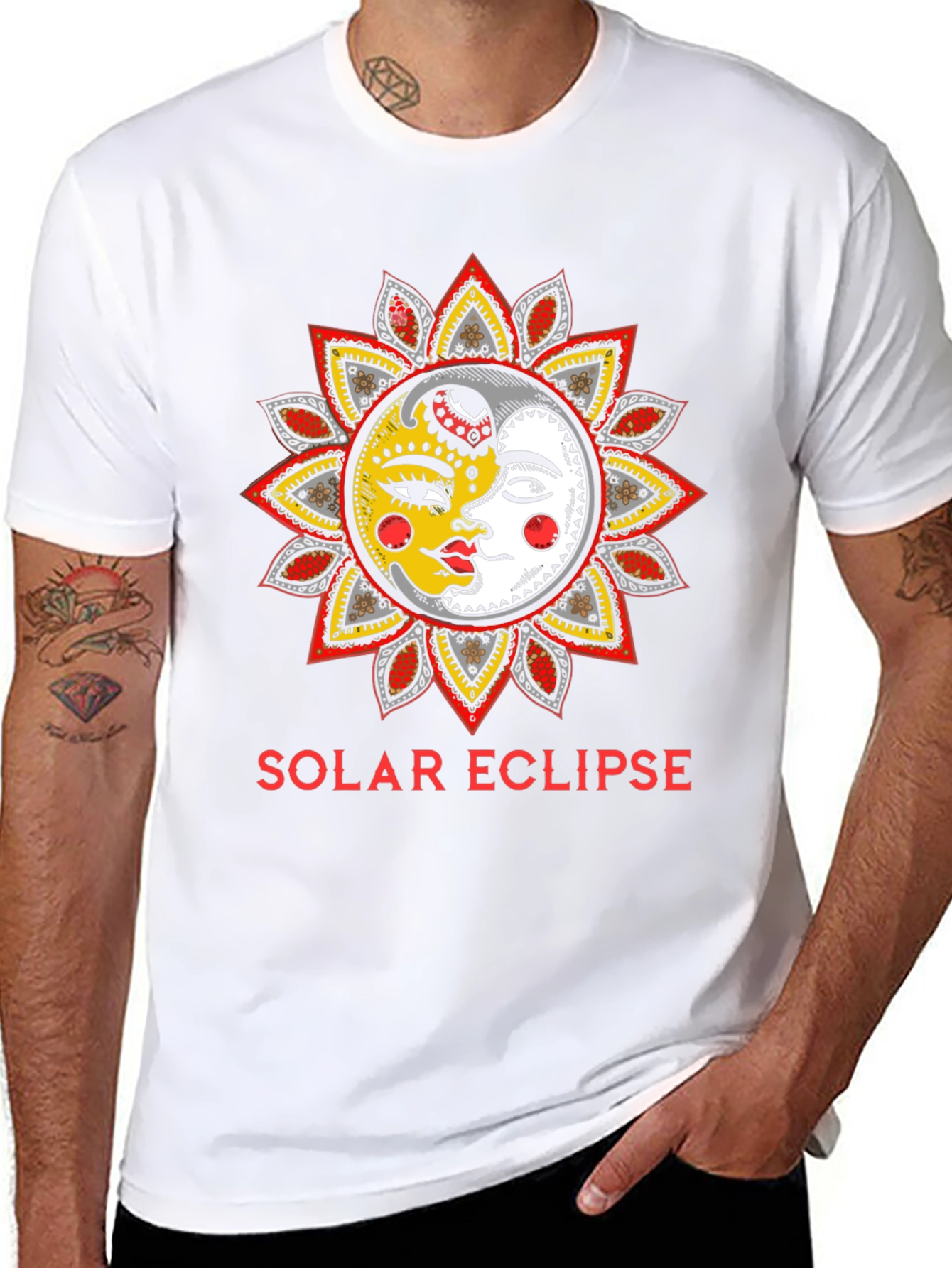 Solar Eclipse Graphic Print T-Shirt - Unisex Fashion Top